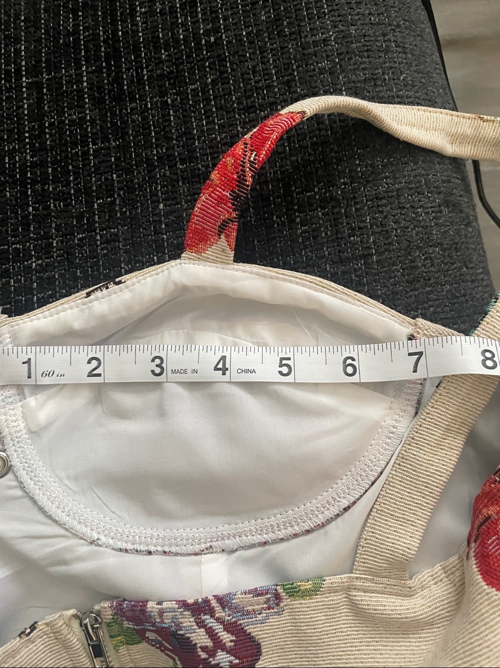 Cider Butterfly Floral Tapestry Corset Crop Top Bustier Lace-Up Front NWT - Picture 11 of 11